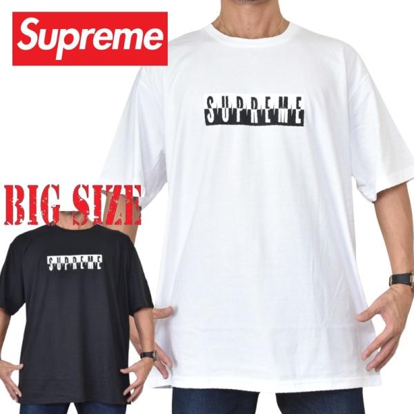 大きいサイズ メンズ Supreme シュプリーム Split Tee 半袖 Tシャツ XXL