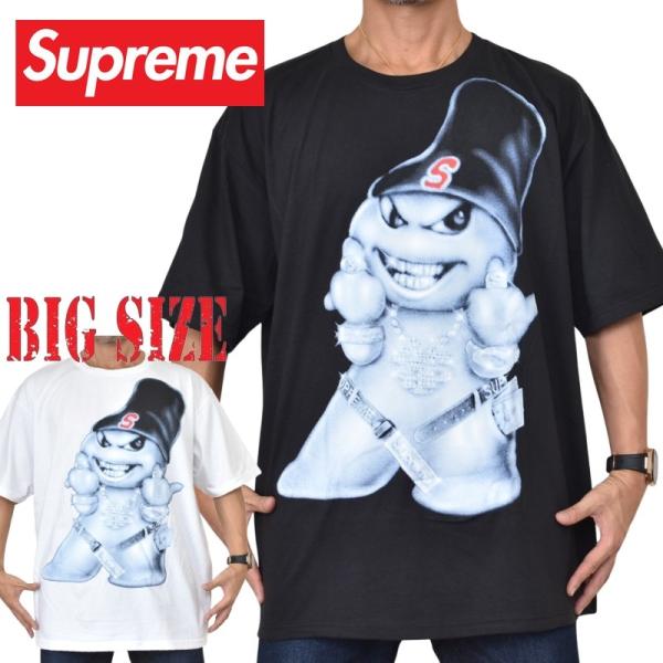 大きいサイズ メンズ Supreme シュプリーム Snowman Tee 半袖 Tシャツ XXL