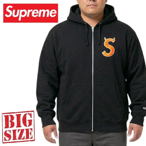 大きいサイズ メンズ Supreme シュプリーム Devil S Logo Zip Up Hood...