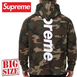 大きいサイズ メンズ Supreme シュプリーム Satin Applique Hooded Sweatshirt プルオーバー フーディ パーカー XXL