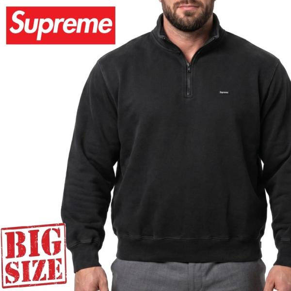 大きいサイズ メンズ Supreme シュプリーム Small Box Half Zip Pullo...