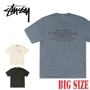 大きいサイズメンズ STUSSY ステューシー 半袖 Tシャツ TILE OVAL TEE PIGMENT DYED XXL