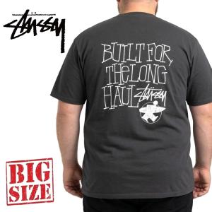 大きいサイズメンズ STUSSY ステューシー 半袖 Tシャツ LONG HAUL TEE PIGMENT DYED XXL