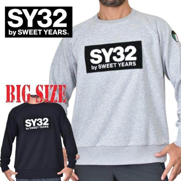 別注 大きいサイズ メンズ SY32 by SWEET YEARS スウィートイヤーズ クルーネック...