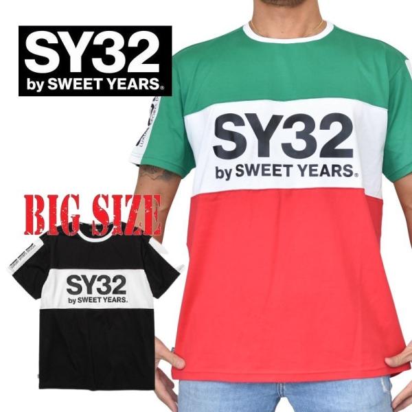 SALE 別注 大きいサイズ メンズ SY32 by SWEET YEARS スウィートイヤーズ 半...