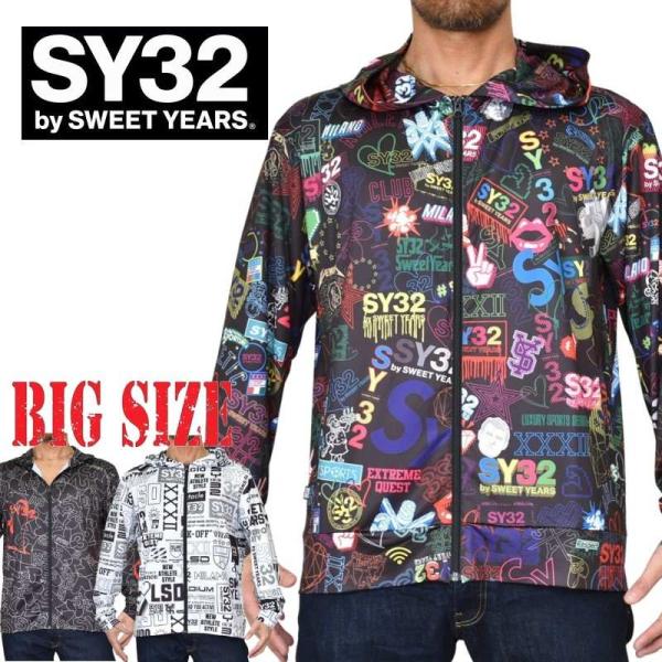 SALE 別注 大きいサイズ メンズ SY32 by SWEET YEARS GRAPHIC RUS...