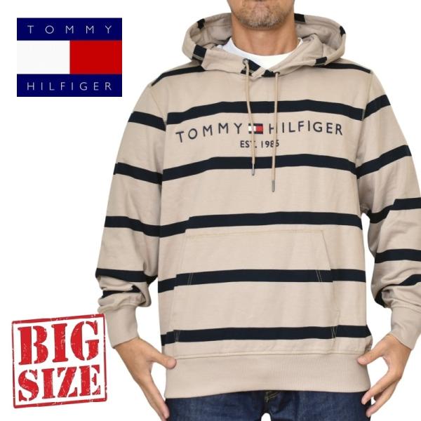 大きいサイズメンズ TOMMY HILFIGER トミーヒルフィガー Tommy Logo Stri...