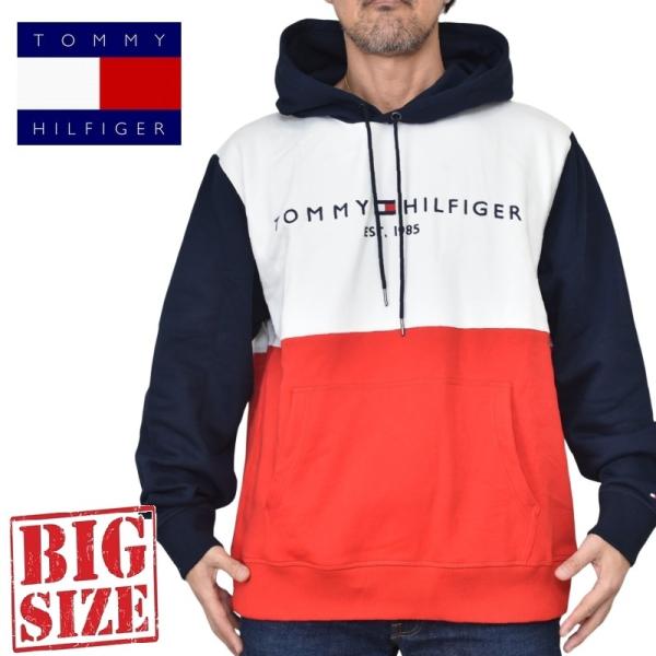 大きいサイズメンズ TOMMY HILFIGER トミーヒルフィガー Tommy Logo Hood...