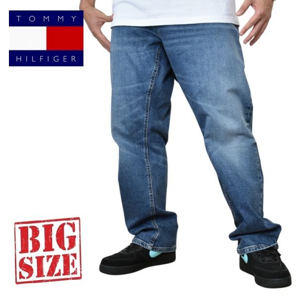 大きいサイズメンズ TOMMY HILFIGER トミーヒルフィガー Faded Dark Wash...