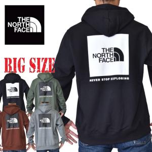 ノースフェイス 大きいサイズ メンズ THE NORTH FACE プルオーバー パーカー スウェット グレー 黒 ブラック BOX NSE PULLOVER HOODIE USAモデル XL XXL XXXL