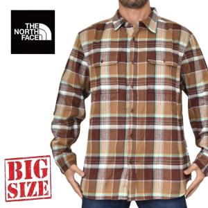 大きいサイズ メンズ ノースフェイス THE NORTH FACE チェック 長袖 シャツ ネルシャツ チェック柄 ARROYO FLANNEL USAモデル XL XXL