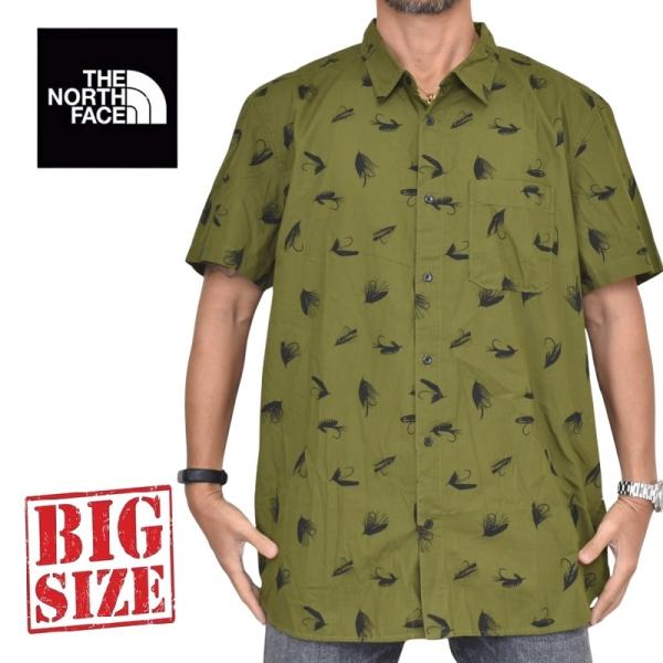 大きいサイズ メンズ ノースフェイス THE NORTH FACE 半袖 シャツ 胸ポケット キャン...