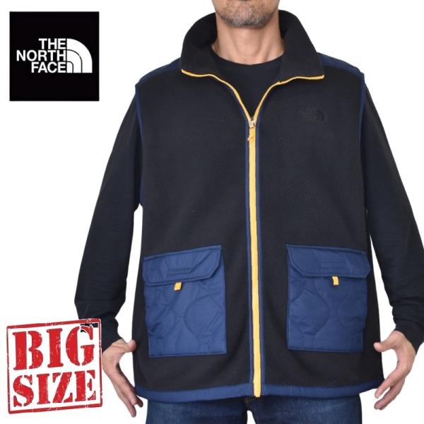 大きいサイズ メンズ ノースフェイス THE NORTH FACE フリースベスト ROYAL AR...