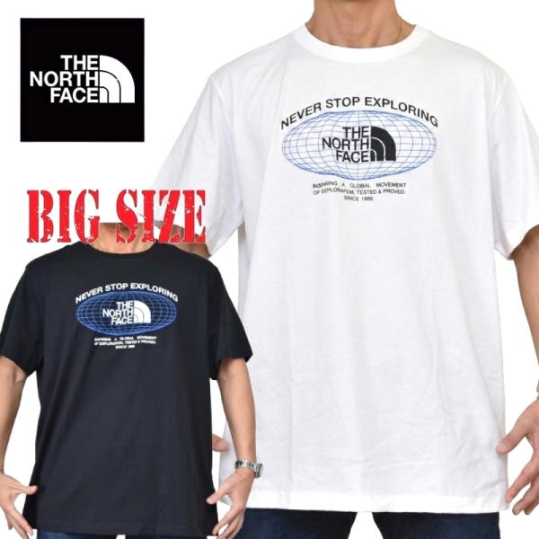 大きいサイズ メンズ ノースフェイス THE NORTH FACE 半袖 Ｔシャツ プリント USA...