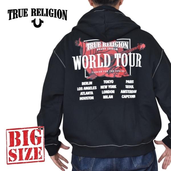大きいサイズ メンズ TRUE RELIGION トゥルーレリジョン CINCHED BIG T Z...