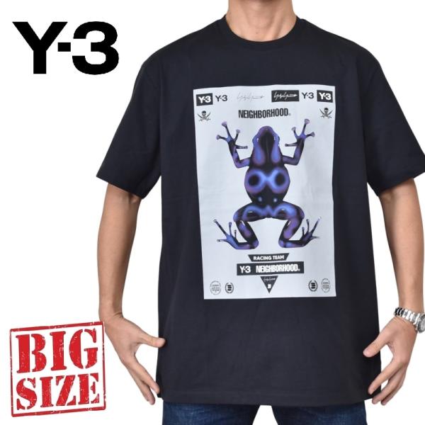 大きいサイズ メンズ Y-3 ワイスリー NBHD ネイバーフッド 半袖Ｔシャツ Yohji Yam...