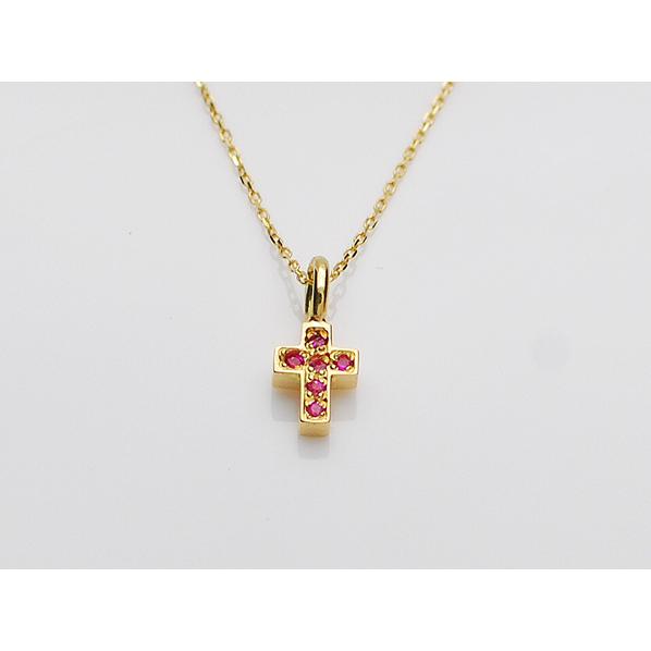 【在庫あり即納/送料無料】GARDEL（ガーデル）FAIRY CROSS NECKLACE/K18Y...