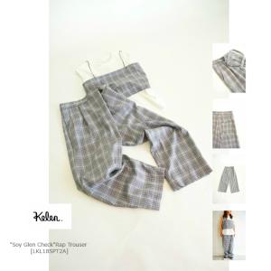 現品限りスーパーSALE特別ポッキリ価格Kelenケレン"Soy Glen Check"Rap Trouser｜defi-web