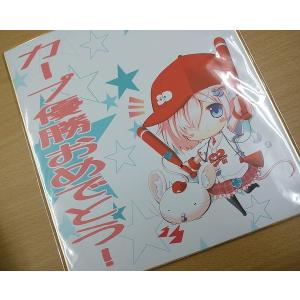 複製色紙　デフォたん（ユニフォーム赤） 【ネコポス不可】｜deform-shop