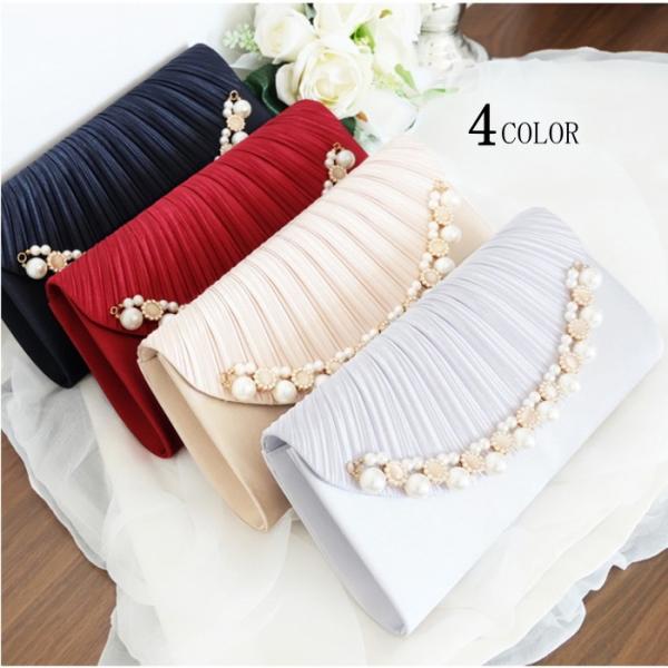 ハンドバッグ パーティーバッグ バッグ クラッチバッグ フォーマル パール ビジュー レディース