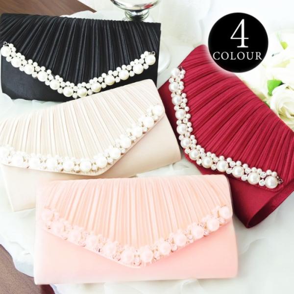 ハンドバッグ パーティーバッグ バッグ クラッチバッグ フォーマル パール ビジュー レディース