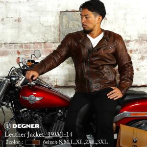 DEGNER（デグナー） メンズレザーテキスタイルジャケット 21WJ-5