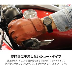 レザーグローブ ツーリング ショート バイク ...の詳細画像3