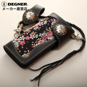 花山 花山レザーウォレット/KAZAN LEATHER WALLET（ブラック） W-9AK