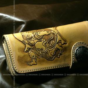 花山 バイク 長財布 彫刻 和柄 本革 桜 タン : デグナーヤフー 花山 バイク 長財布 彫刻 和柄 本革 桜 タン : デグナーヤフー