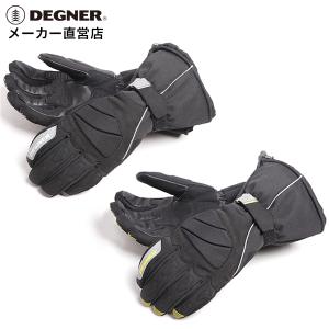 グローブ バイク ガントレット 冬用 レザー 本革 防寒 防風 防水 透湿