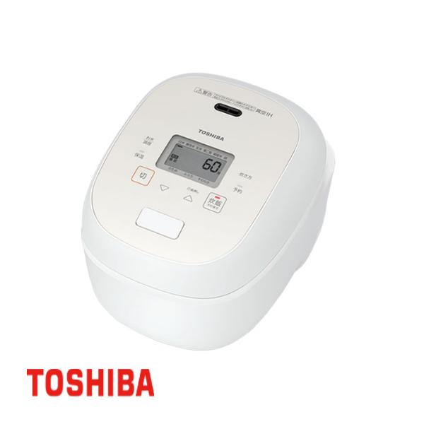 TOSHIBA　東芝　5.5合炊き　IH炊飯ジャー　炊飯器　真空IH RC-10RWA(W) [グラ...