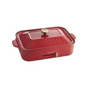 ブルーノ コンパクトホットプレート BRUNO BOE021-RD レッド BOE021RD (納期目安１〜２）｜dejikura