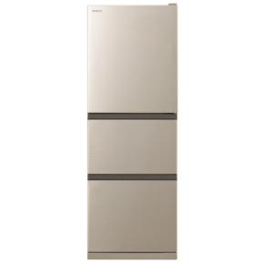 日立 (右開き)265L 3ドア冷蔵庫 R-27RV-Nシャンパン R27RVN※配送エリア基本設置無料★配送設置は最寄の配送センターよりお伺い。