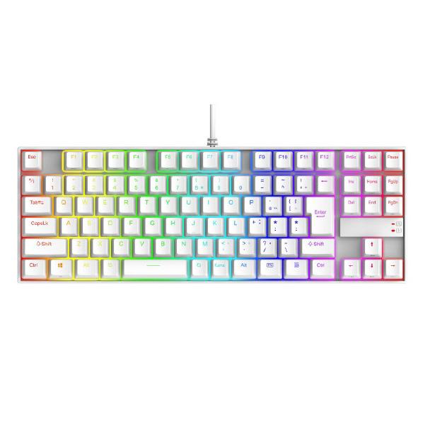 REDRAGON ゲーミングキーボード 日本語テンキーレス 銀軸92KEY K552W-RGB-JP...