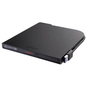 BUFFALO USB3.2 (Gen1) ポータブルDVD Type-C/再生・書込みソフト添付 DVSM-PTC8U3-BKB ブラック DVSMPTC8U3BKB (納期目安1-2週間)
