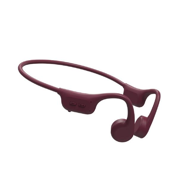 HI DISC 骨伝導ワイヤレスイヤホン HIDISC ワインレッド HDBCEX19RELE4 (...