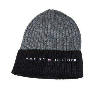 バイカラーロゴニットビーニー TOMMY HILFIGER トミーヒルフィガー ユニセックス TH100048 送料無料｜dekoselecthion