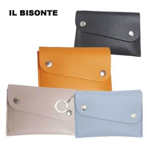 ITALY IL BISONTE イルヴゾンテ 牛革カードケース w/チェーン SCC063 送料無料｜dekoselecthion