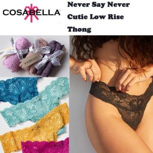 タンガ  COSABELLA コサベラ Never Say Never "CUTIE" Thong never03zlbw トング タンガ ソング Tバック 下着 レディス 送料無料｜dekoselecthion