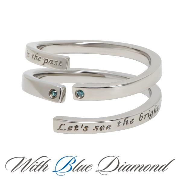 ペアリング ダイヤモンド ステンレス シンプル セット 指輪