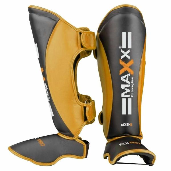 LGS-80 レガース レッグガード レッグサポーター キックボクシング  黒 MAXX社 各siz...