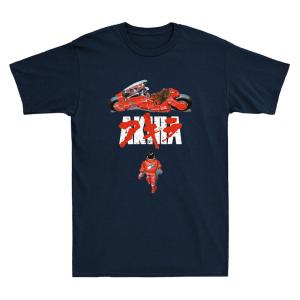 MOV-12- AKIRA  アニメ 映画 金田 鉄雄 バイク　黒 Tシャツ 半袖 各サイズ