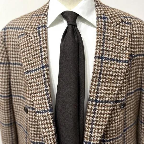 DRAPERS社 Atto Vannucci ( アットヴァンヌッチ ) ネクタイ ダーク ブラウン...