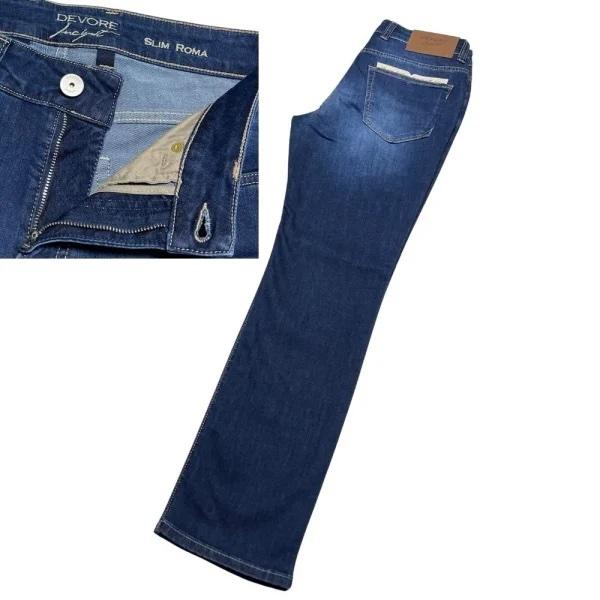 DEVORE incipit ( デヴォレ インチピット ) デニム ROMA ジップ セミスリムサ...