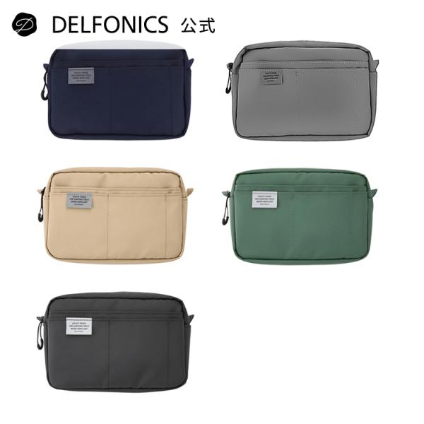 ポーチ A6サイズ収納可能 キャリングケース 小物入れ 化粧ポーチ 撥水 ショルダーバッグ インナー...