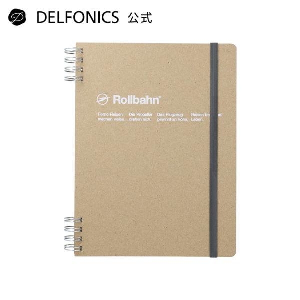 ノート フレキシブル ロルバーン 旅するロルバーン A5サイズ Rollbahn  カバー クラフト...