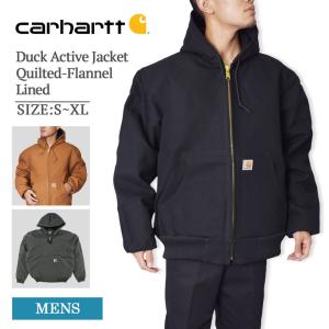 カーハート CARHARTT J140 Men's Duck Active Jacket Quilted-Flannel