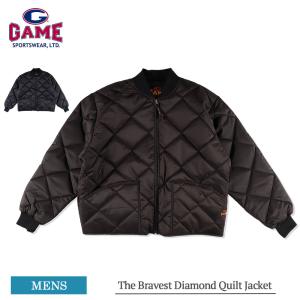 GAME SPORTSWEAR ゲームスポーツウェア 1221-J The Bravest Diamond Quilt Jacket メンズ ジャケット アウター キルティングジャケット ワークジャケット｜delicious-y