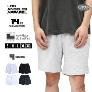 ロサンゼルスアパレル LOS ANGELES APPAREL HF-02 14oz Heavy Fleece Mid Short Pant メンズ レディース スウェット ショートパンツ｜デリシャス USA直輸入 セレクト