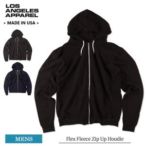 ロサンゼルスアパレル LOS ANGELES APPAREL ロスアパ F97 Flex Fleece Zip Up Hoodie メンズ パーカー フーディー フード ジップアップパーカー 裏起毛